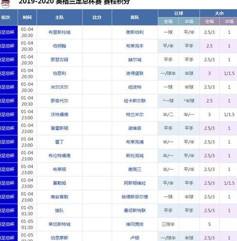 英足总杯赛程，足总杯是什么赛事 (图3)