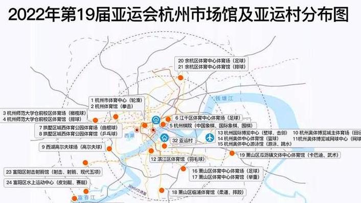 2022年杭州亚运会具体详细地址 (图1)