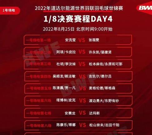 羽毛球赛程2022赛程表图片 (图3)