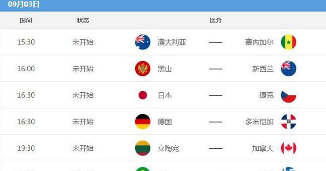 中国男篮2023年世界杯赛程在CCTV5直播吗 (图2)