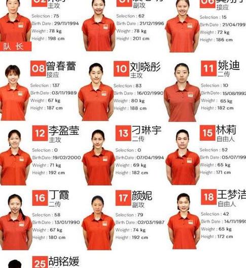 中国女排最新名单 个人资料 (图3)
