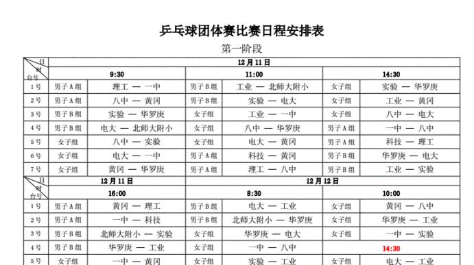 明天乒乓球赛事时间表,中国乒乓最新赛程表今天 (图1)