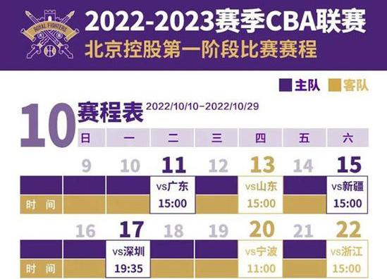 男篮2023赛程表,2023-2024赛季cba联赛 (图3)