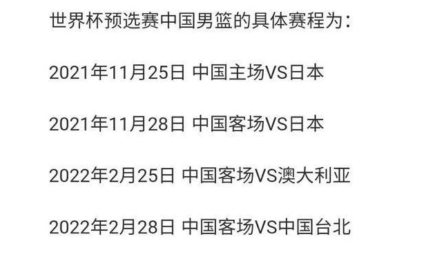 男篮世界杯2023赛程直播,中国男篮的实力与比赛结果 (图2)