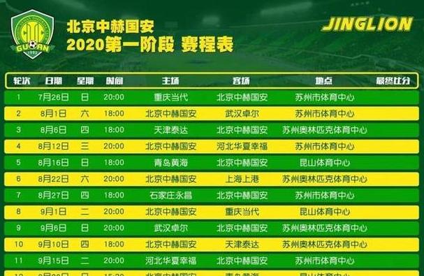 中超最新赛程安排,中国男足比赛最新赛程 (图1)